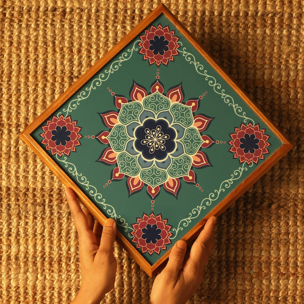 Bajot Medium Aquamarine Mandala