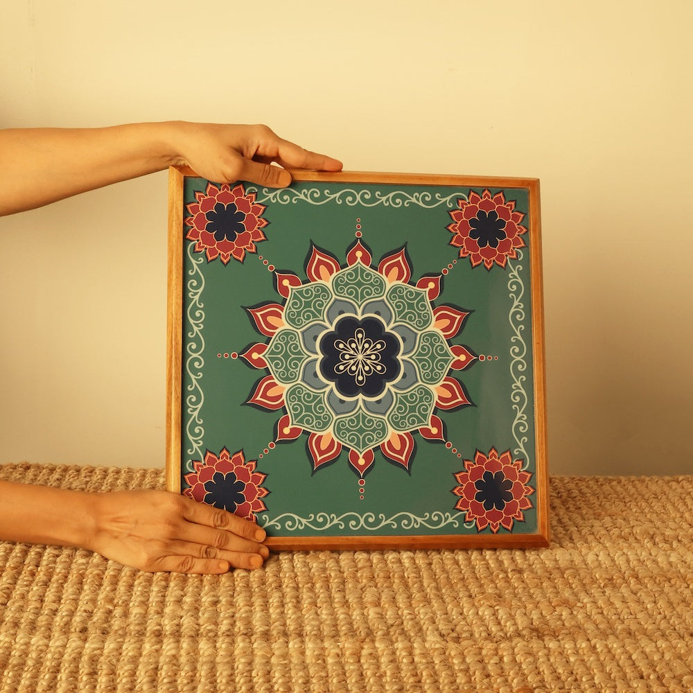 Bajot Medium Aquamarine Mandala