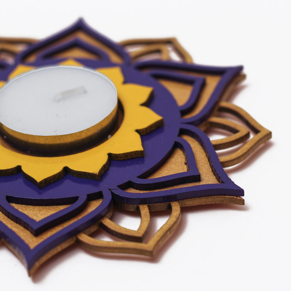 Regular T light Holder - Royal Purple