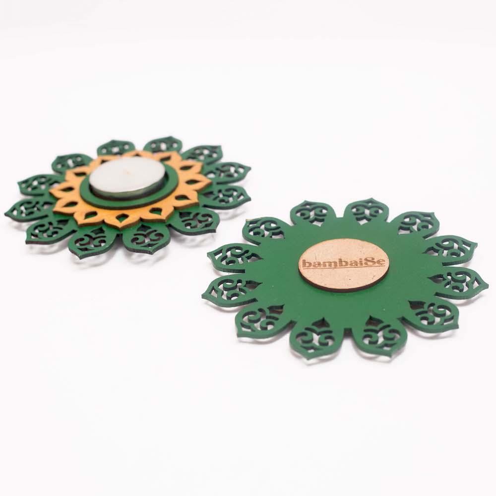 Regular T light Holder - Royal Green