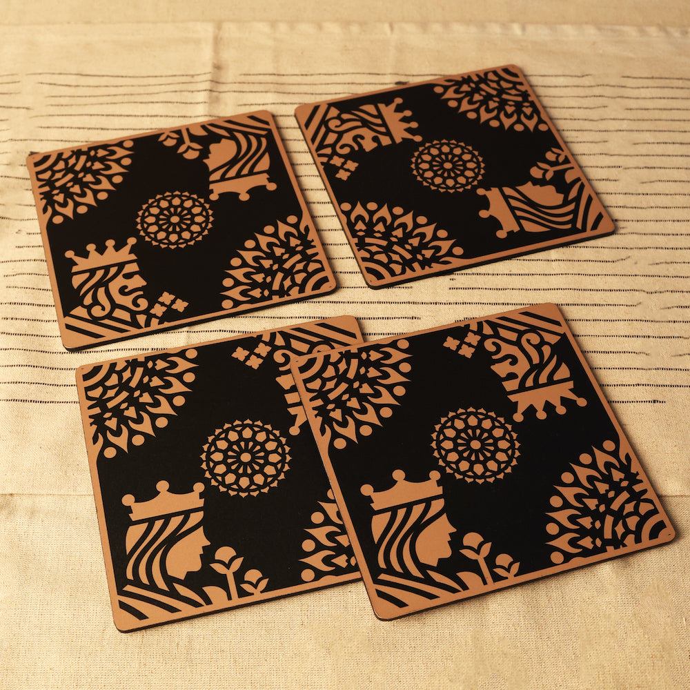 Stylish Pot Holders for Dining Table Protection with Mandala Design
