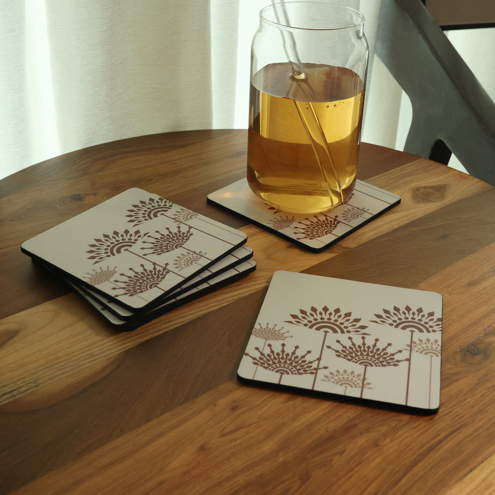 Stylish Square Coasters by bambaiSe for Home Décor