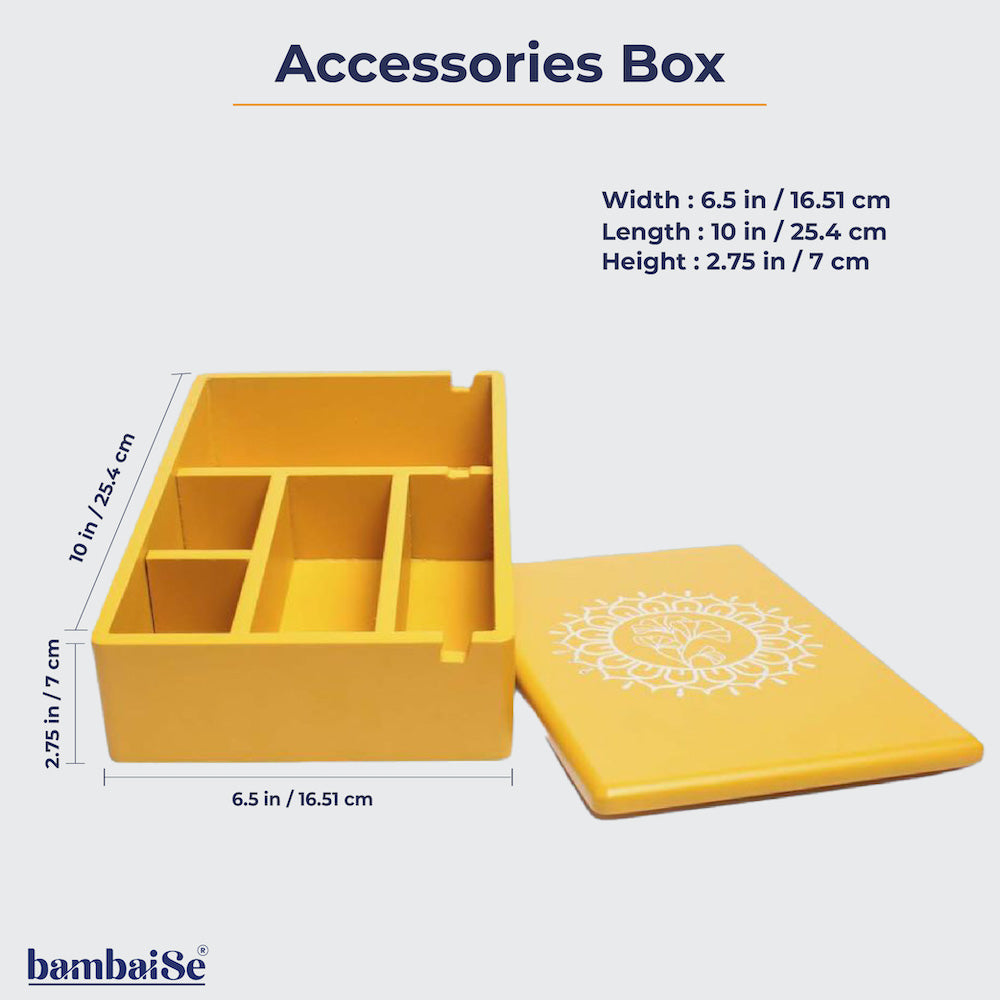 Yellow Accessories Box