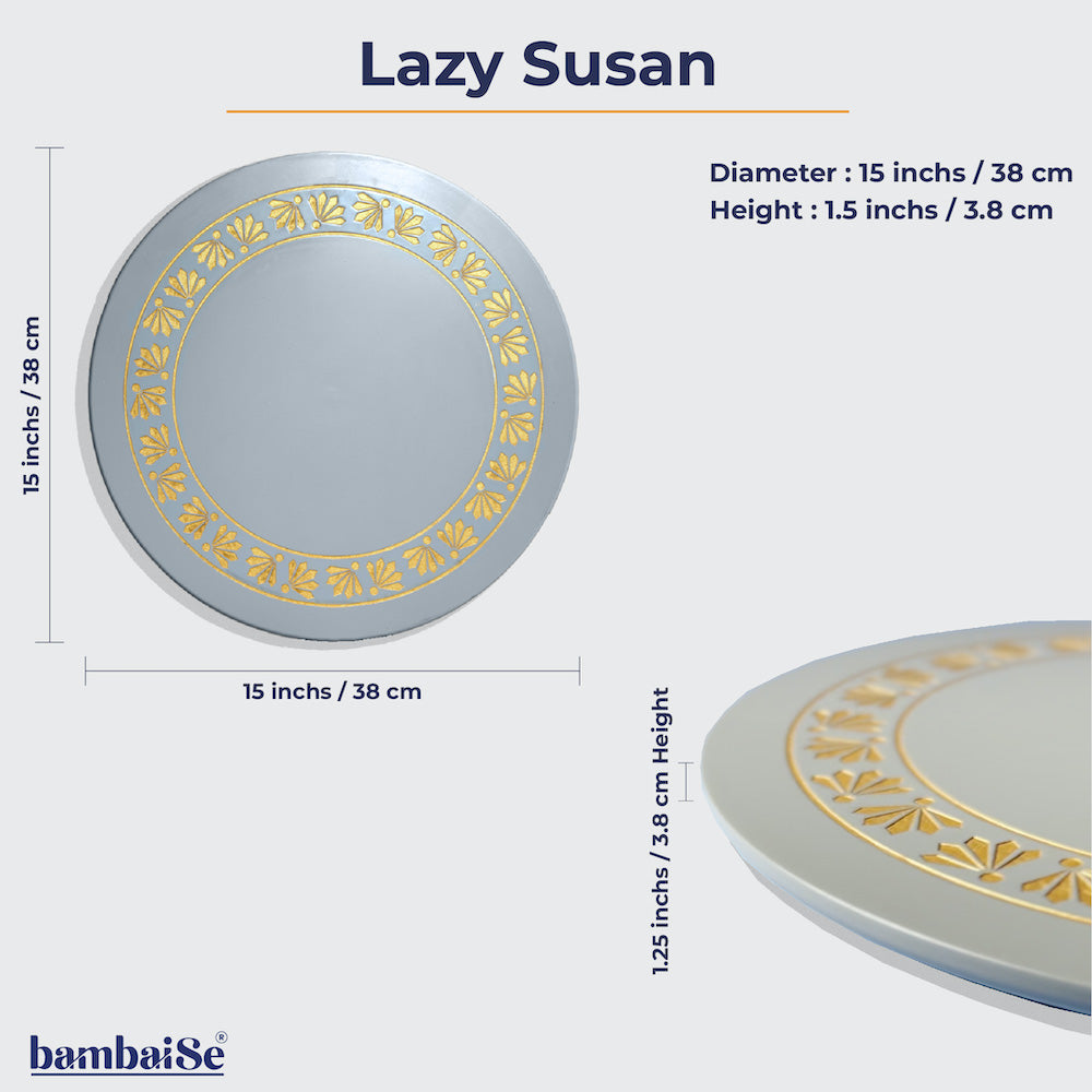 Pebble Grey Lazy Susan