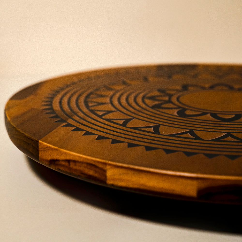 Sunny Mandala Lazy Susan by bambaiSe