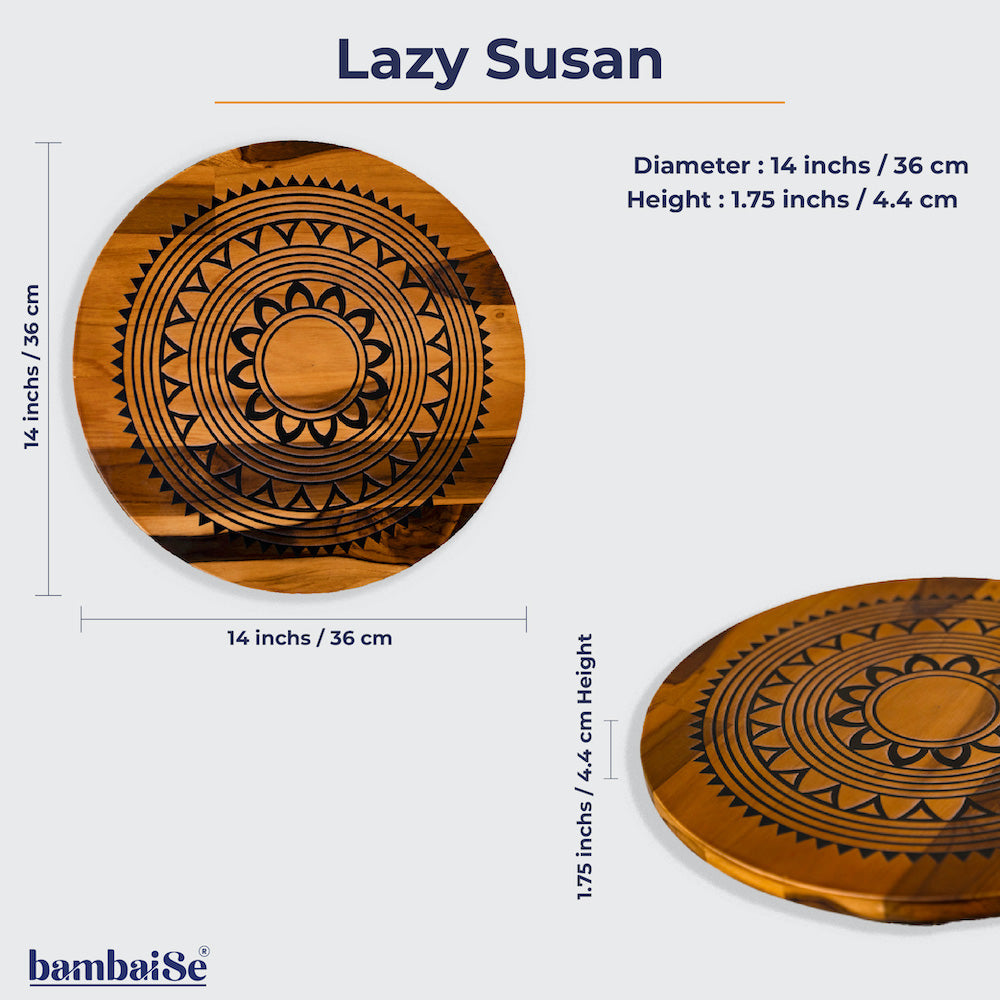 Sunny Mandala Lazzy Susan