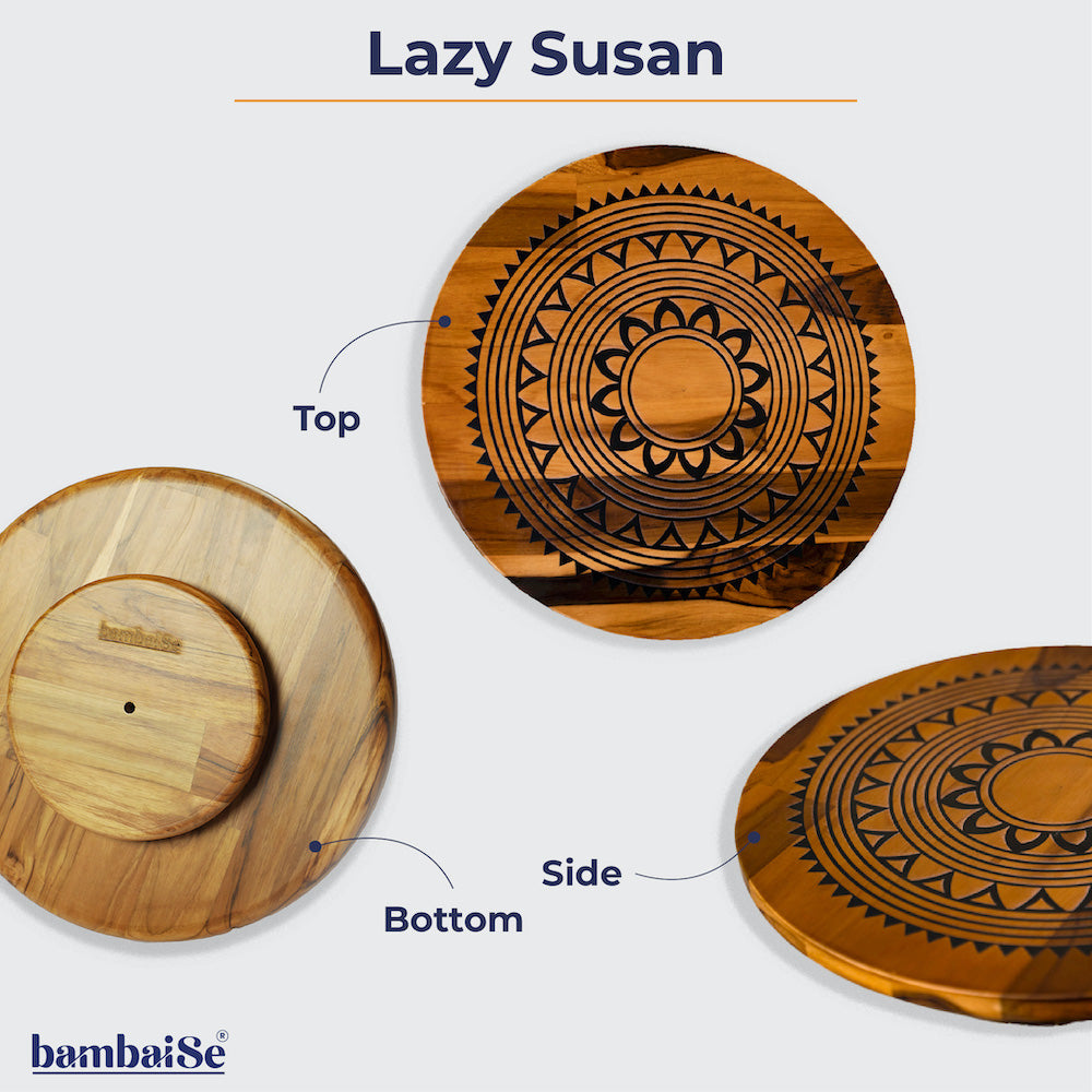 Revolving dining platter for easy access
