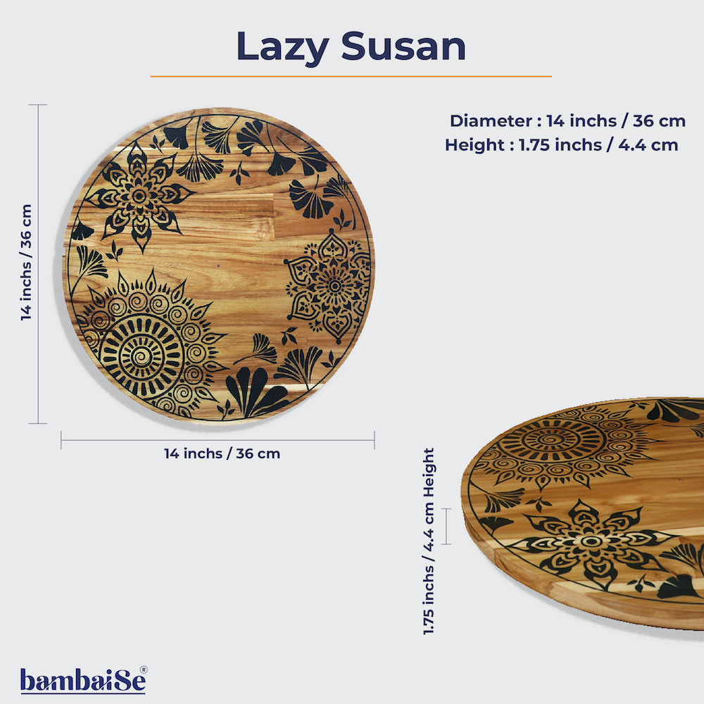 Revolving dining platter for easy access