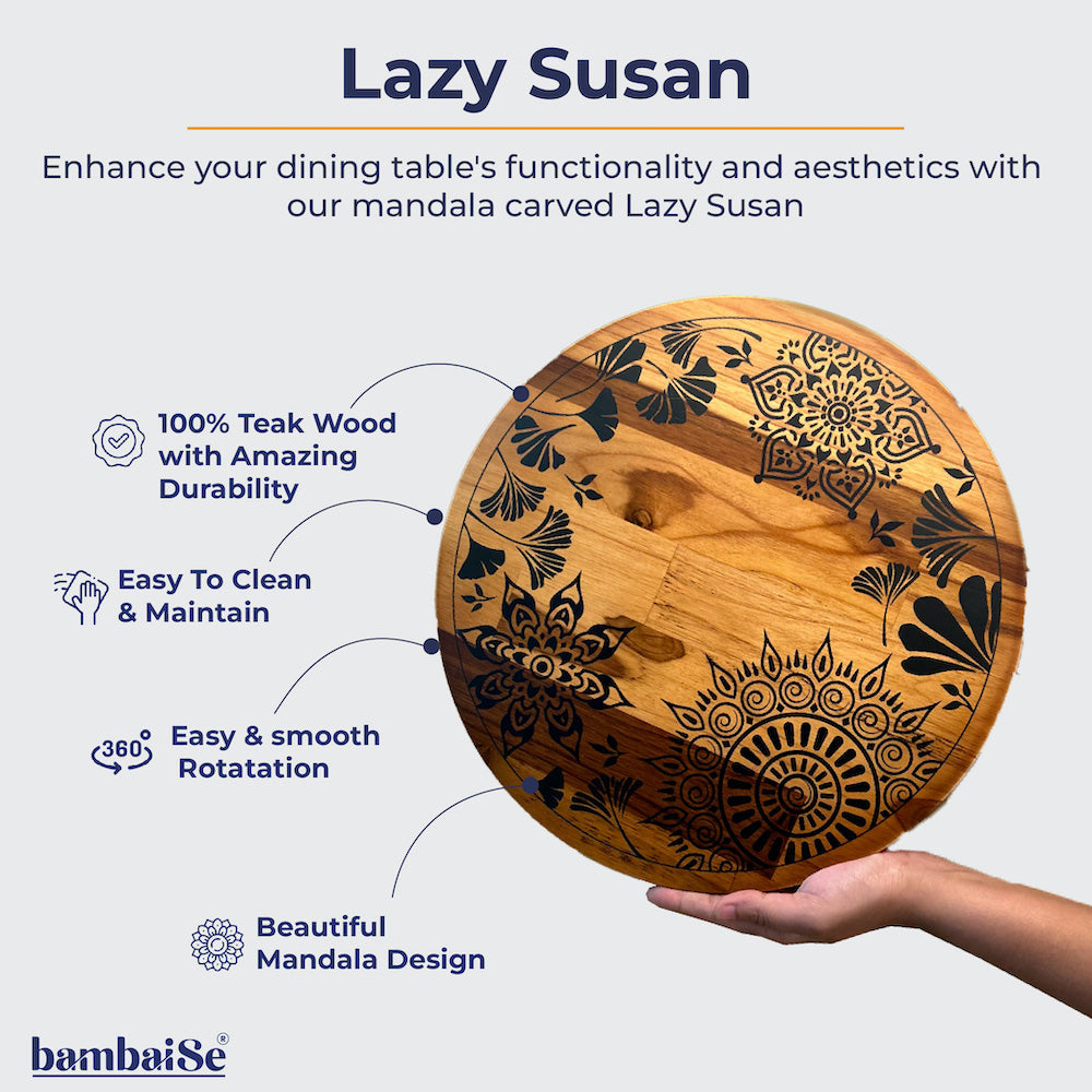 Revolving dining table top by bambaiSe