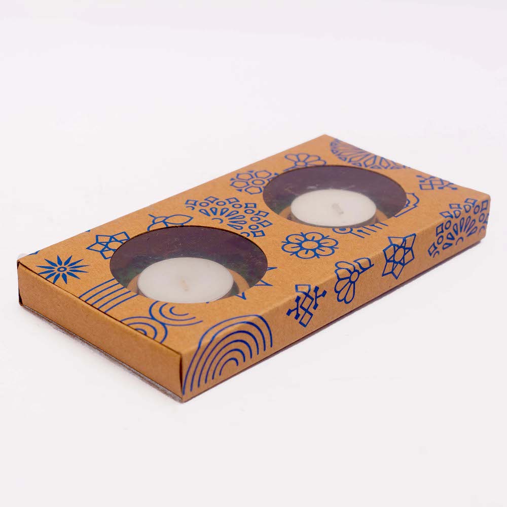 Mini T light Holder - Royal Green