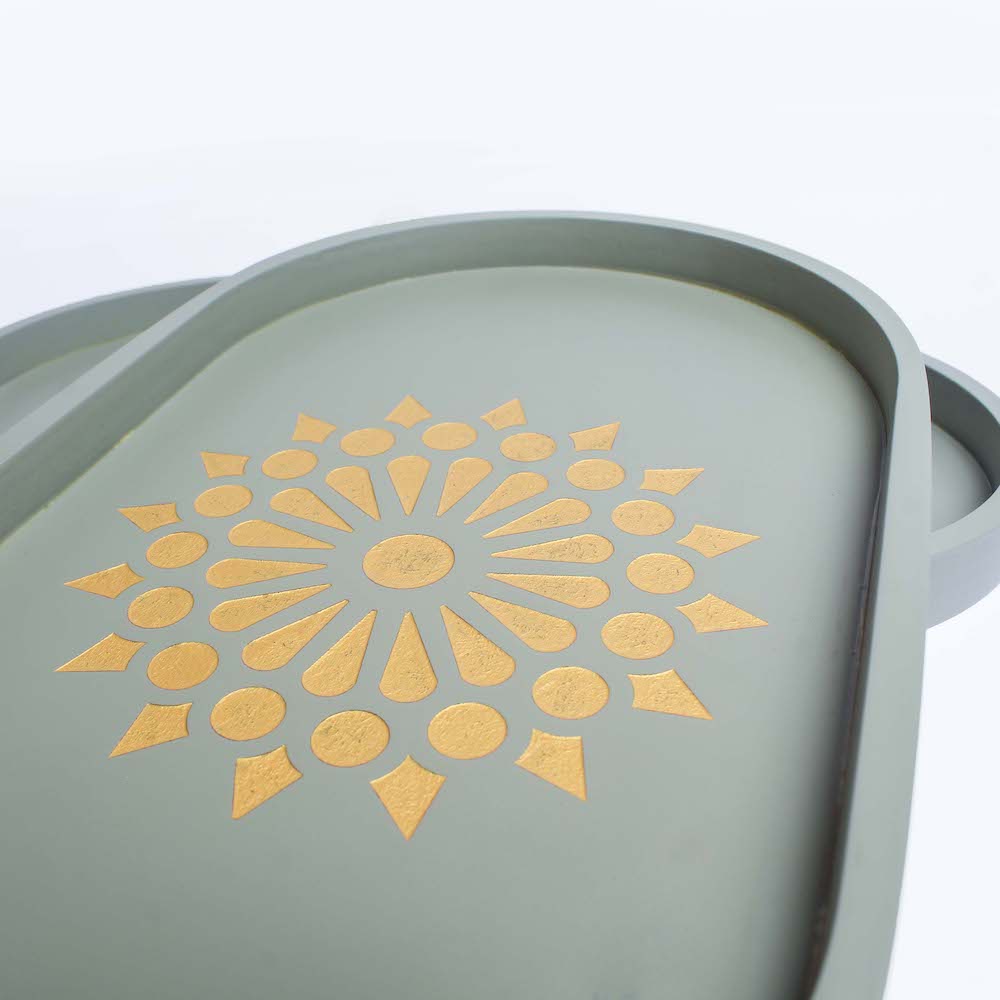 Versatile Oval Tray closeup for Keys and Jewellery