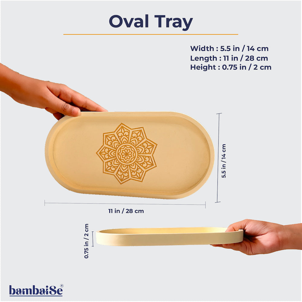 Ivory White Tray by bambaiSe
