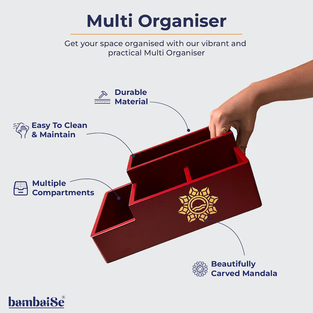 4 section Multipurpose organizer designed by bambaise