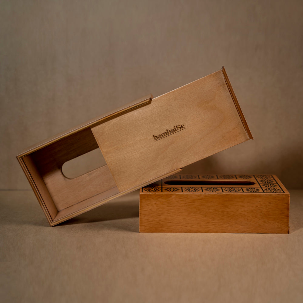 Wood Light Tissue Box by bambaiSe