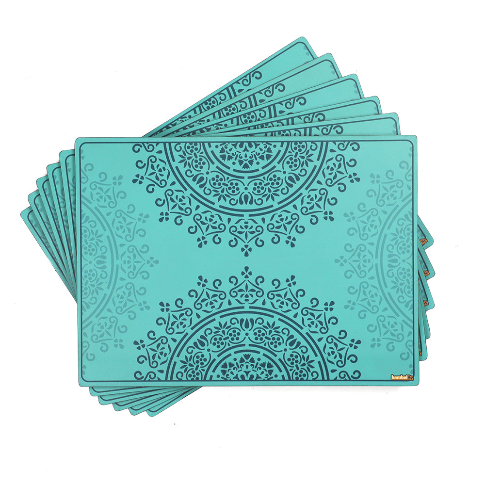 bambaiSe mandala-designed placemat is perfect for adding a touch of elegance to your home dining experience.