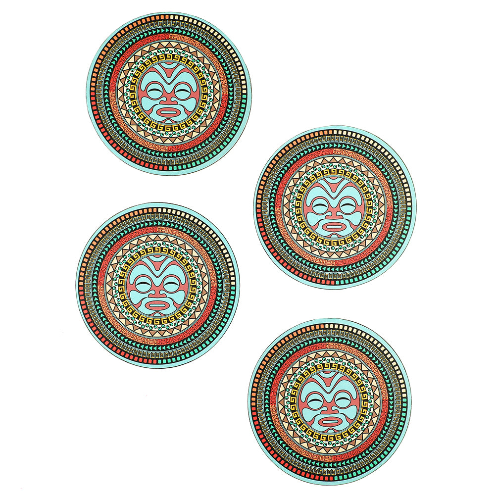 Maori Mandala Big Coasters for Modern Interior Décor