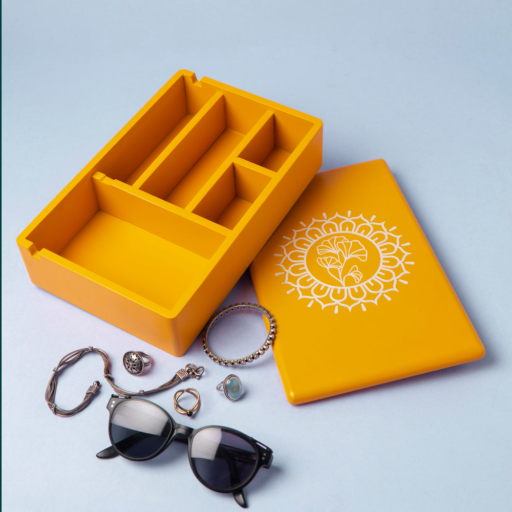 Amber Orange Accessories Box