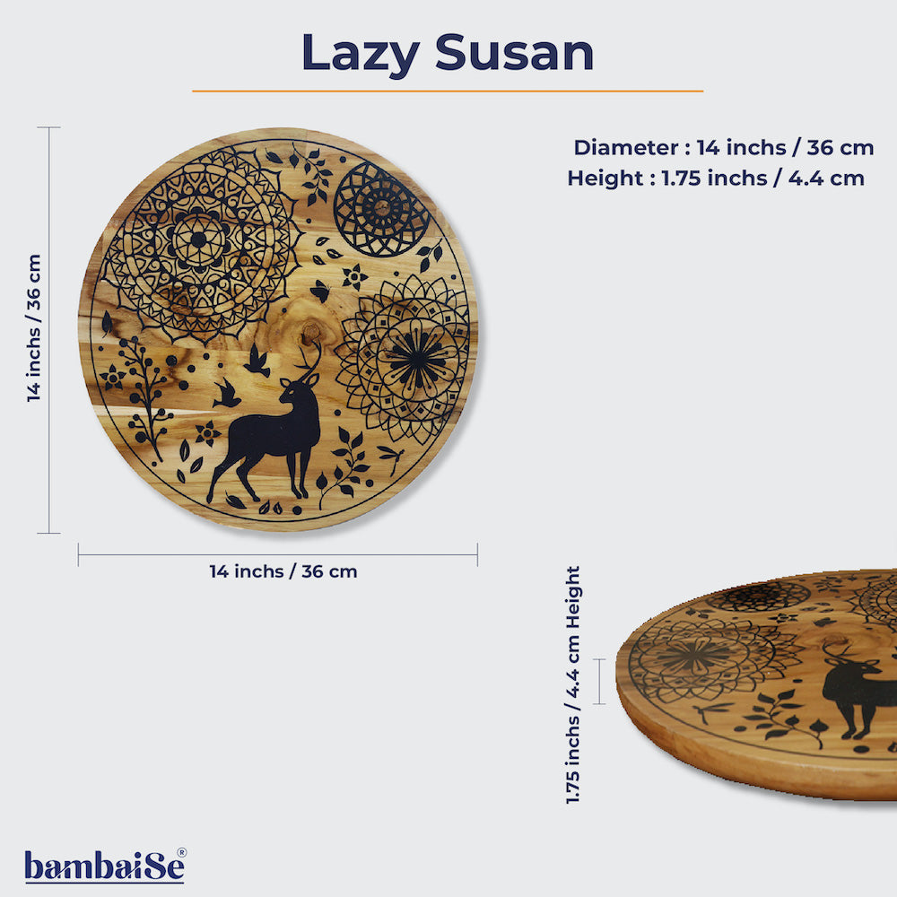 Forest Deer Lazy Susan