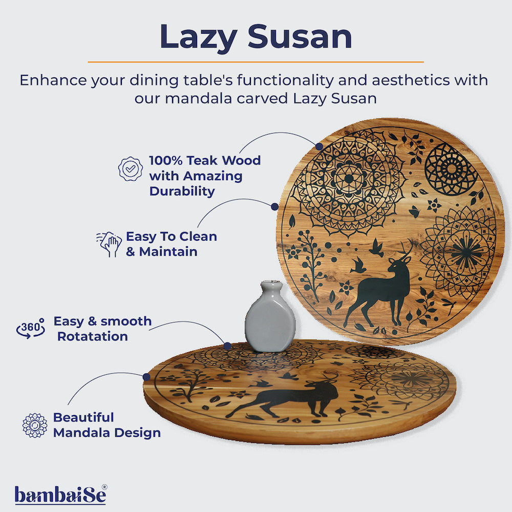 Forest Deer Lazy Susan