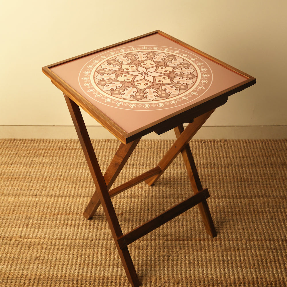 Bohemian Folding table with Modern Interior