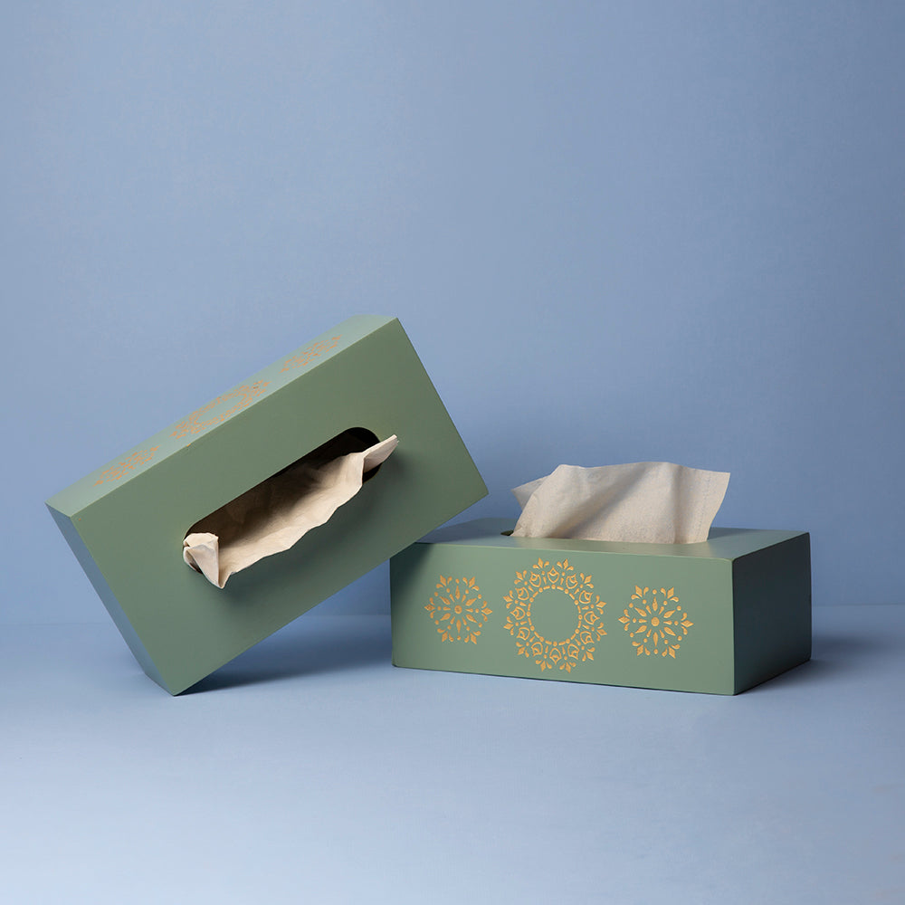 Pista Green Tissue Box