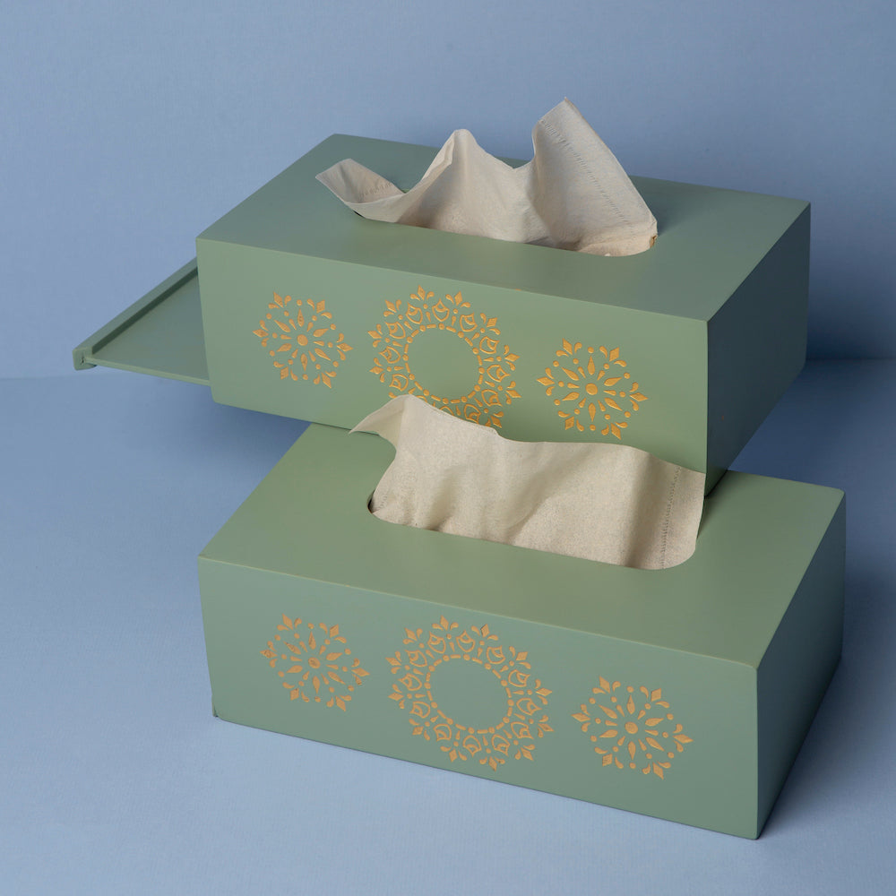 Pista Green Tissue Box