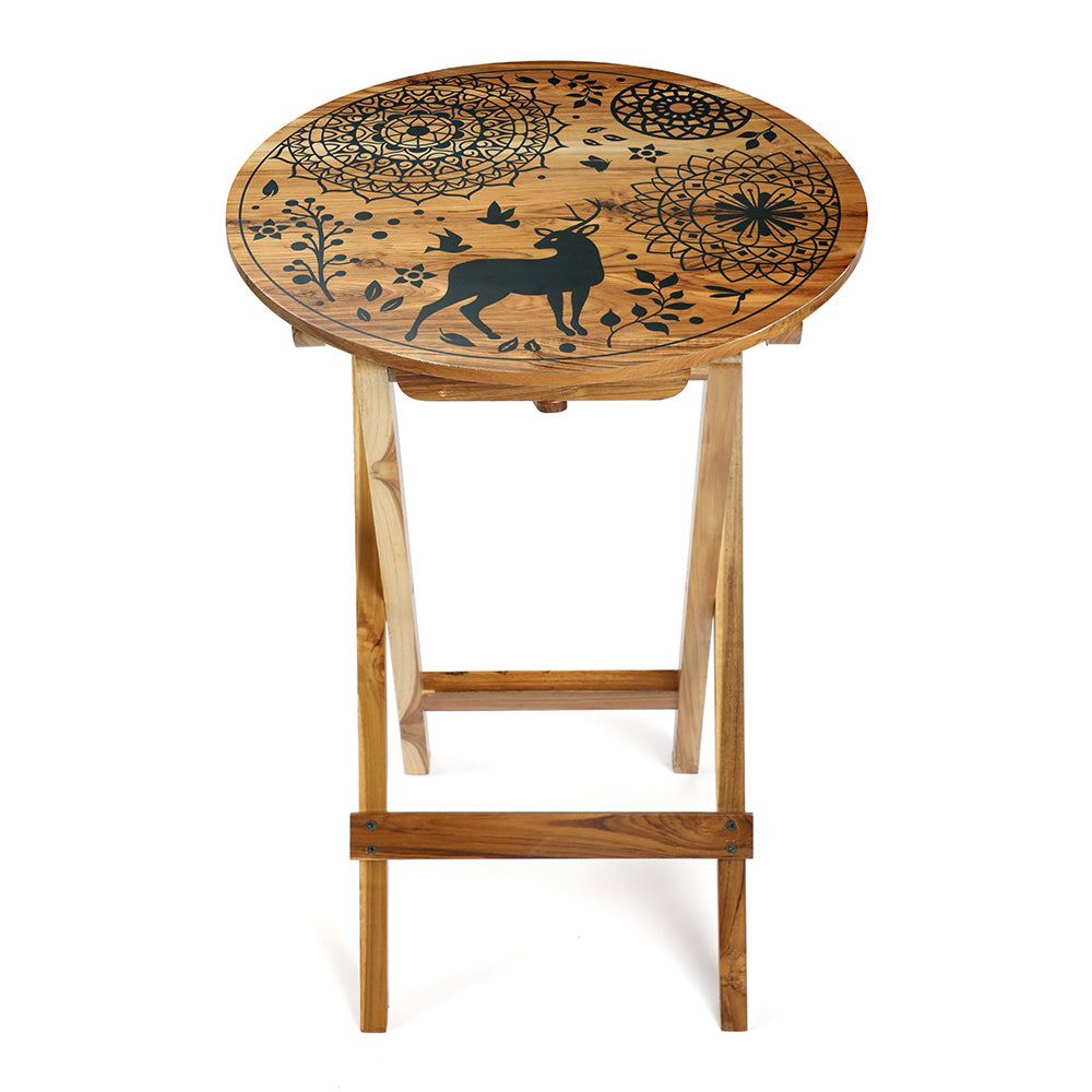 Forest Deer Folding Table