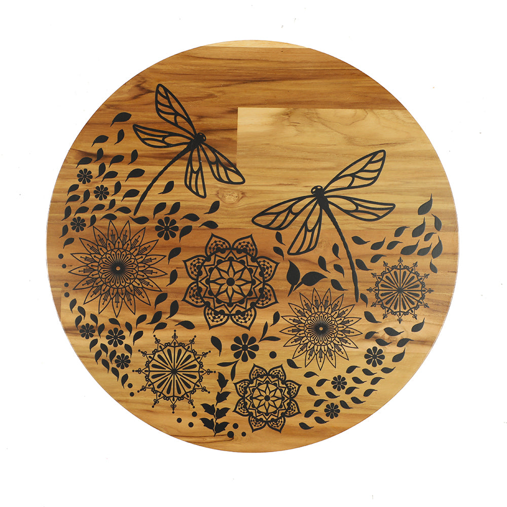 Dragonfly Mandala Lazy Susan